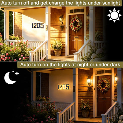 Solar House Numbers For Outside