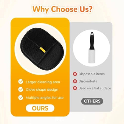 Pet Hair Removal Glove for Cats & Dogs
