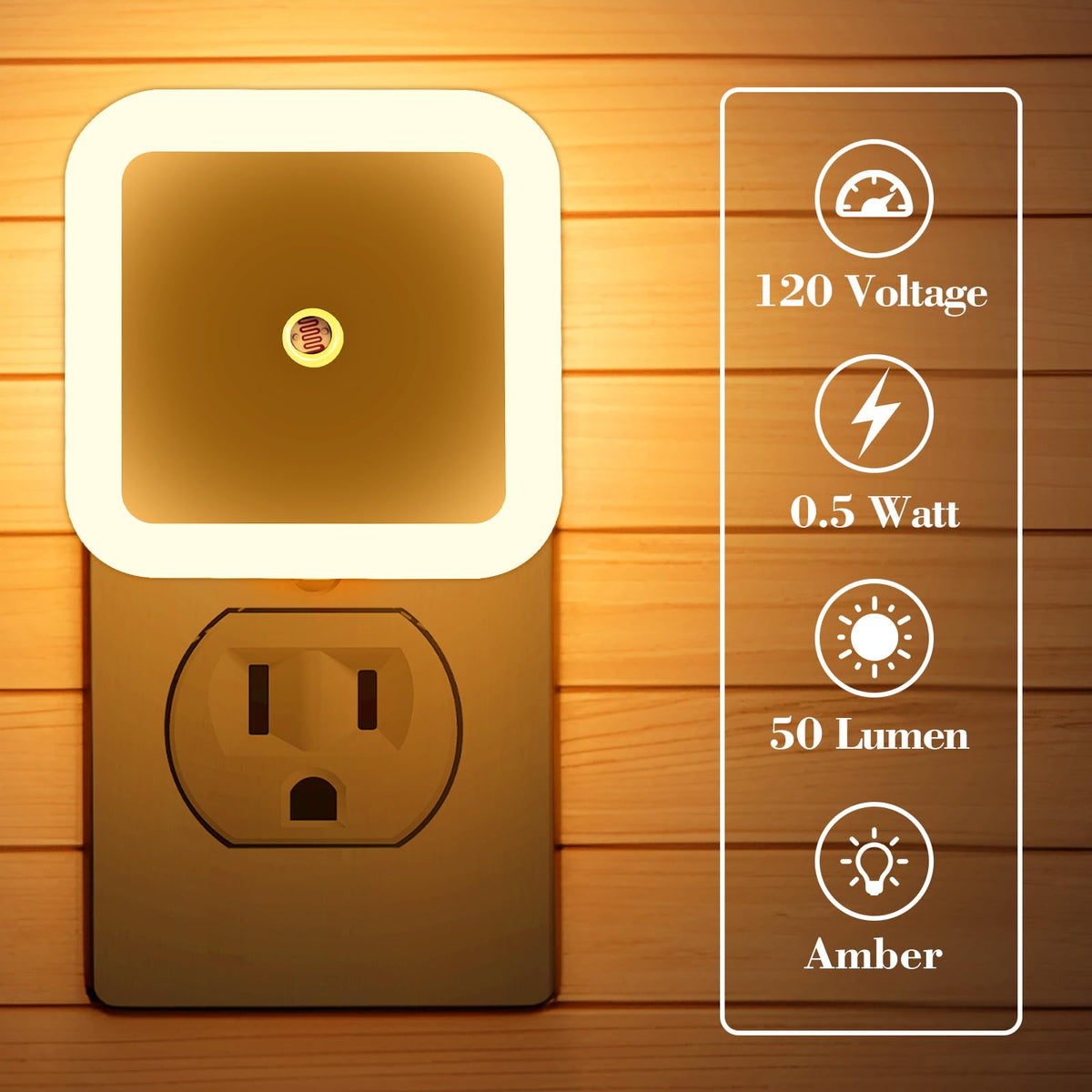LED Night Lights Plug with Light Sensors