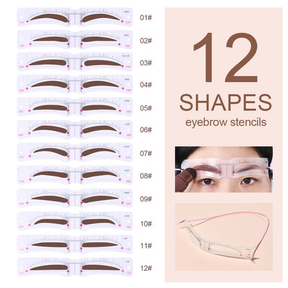 Eyebrow Stamp Stencil Kit