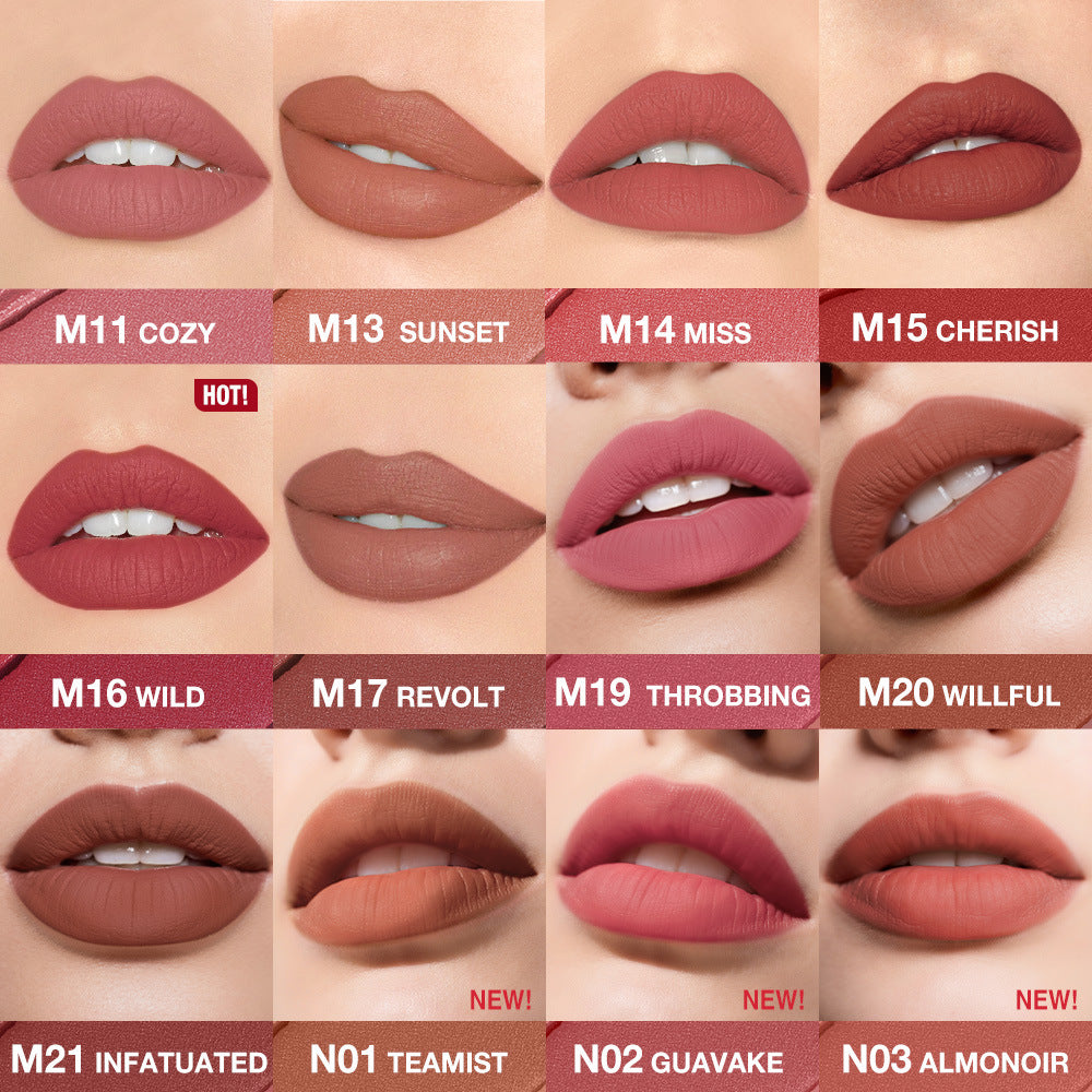 O.TWO.O Water-Resistant Velvet Matte Lipstick