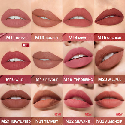 O.TWO.O Water-Resistant Velvet Matte Lipstick
