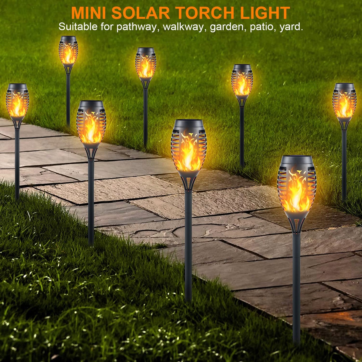 Solar Torch Flame Lights