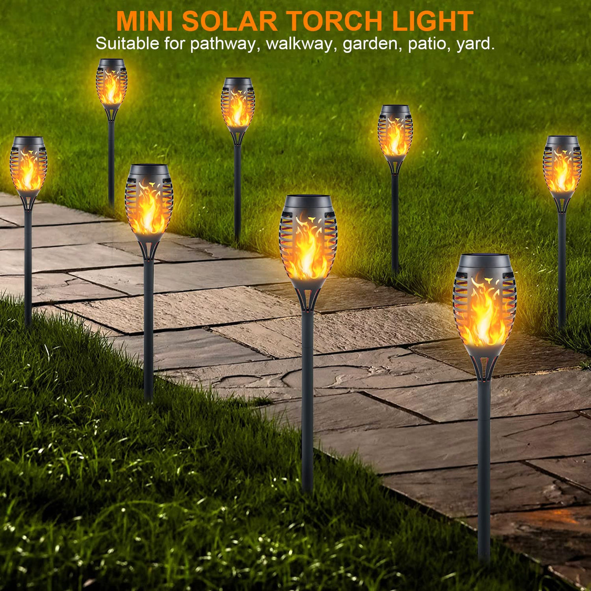 Solar Torch Flame Lights