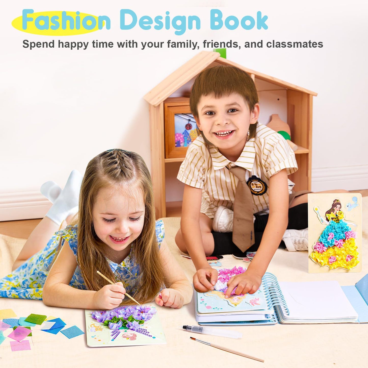 Punch-Art Craft Kit For Kids Aged 4–8-Princess-Themed DIY Toy For Kids
