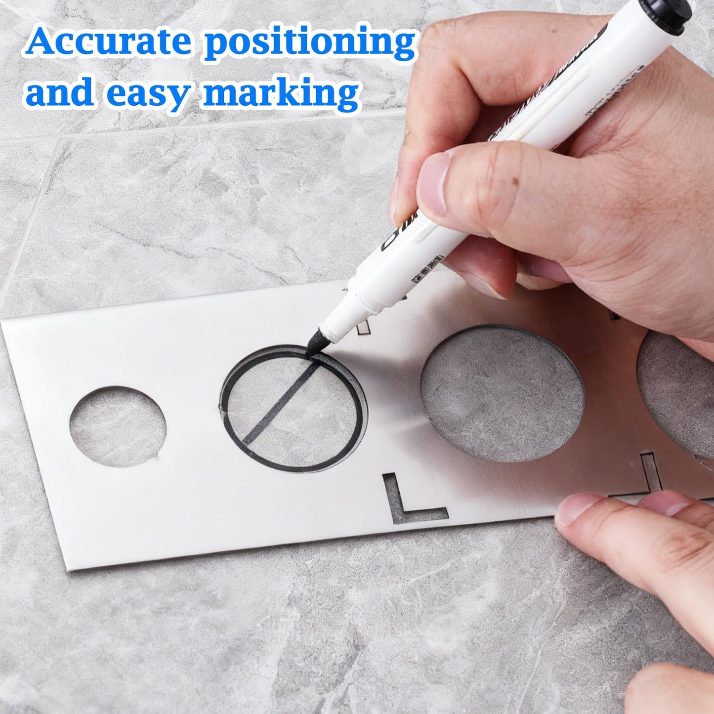 Adjustable Ceramic Tile Hole Locator