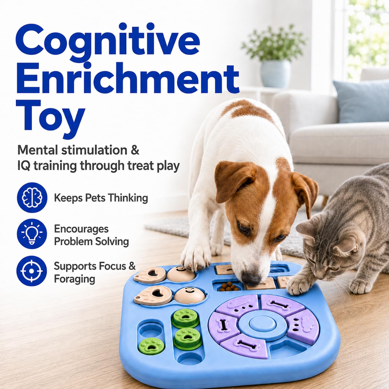 Dog Treat Dispenser Toy Funny Feeding Slow Feeder