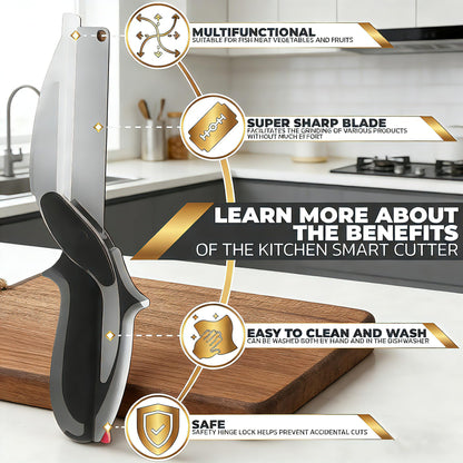 2 In 1 Kitchen Scissors With Cutting Board