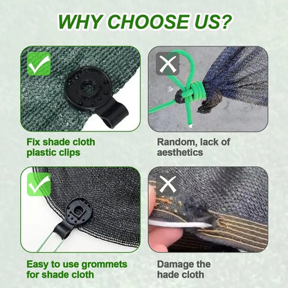 50 Pcs Sunshade Awnings - Windproof Sunshade Clips