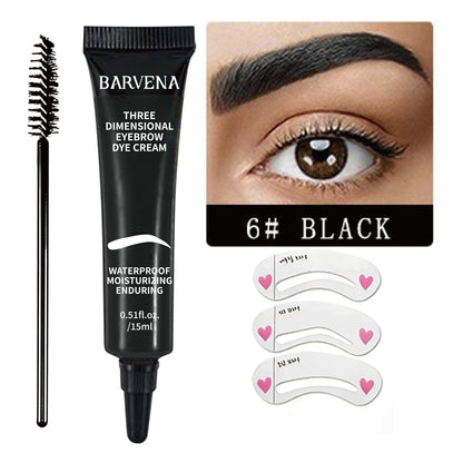 Eyebrow Dye Cream - Long Lasting Waterproof Smudge proof Liquid Eyebrow Gel