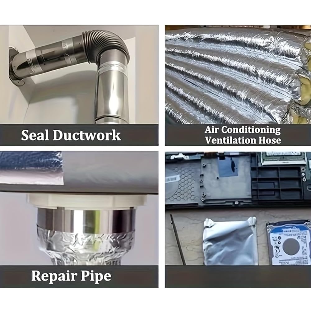 4 Pcs Aluminum foil Duct Tape