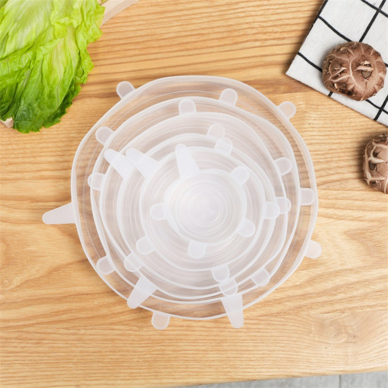 6pcs Silicone Stretch Lids