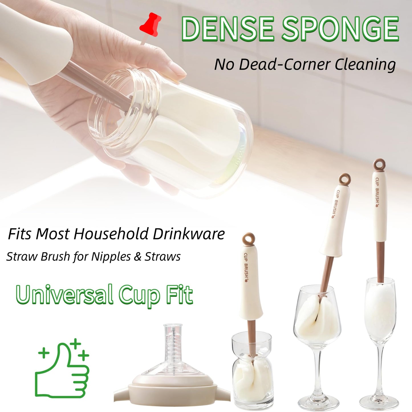 2-in-1 Cup Cleaner with Hidden Straw Detail Brush