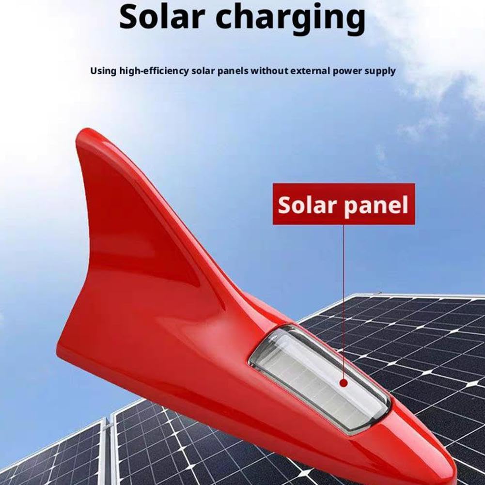 Shark Fin Solar Warning Light for Car