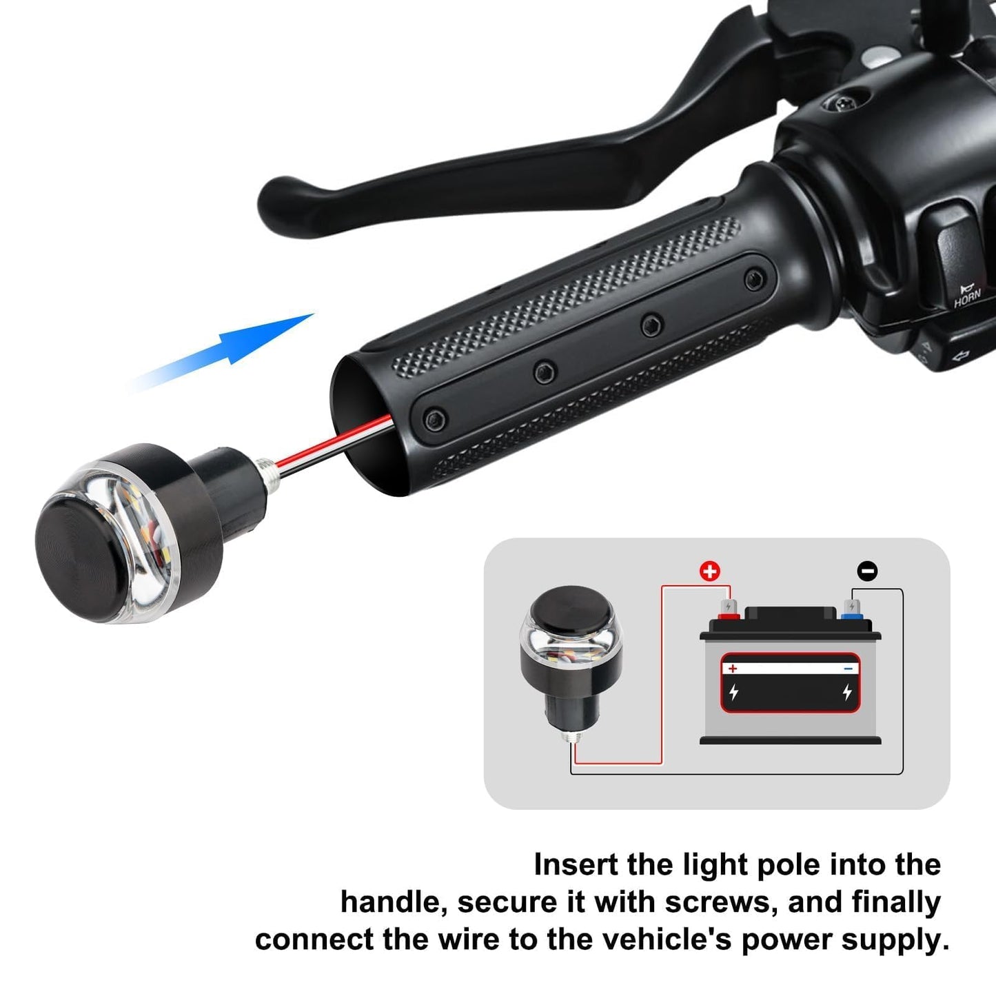 2PCS Motorcycle Turn Signal Light