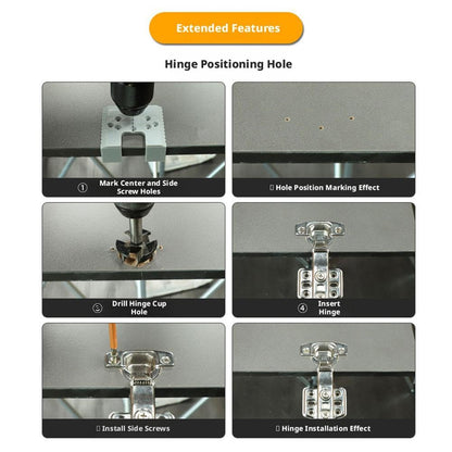 6 Pcs Magnetic Cabinet Door Hinge Spacer with Scale