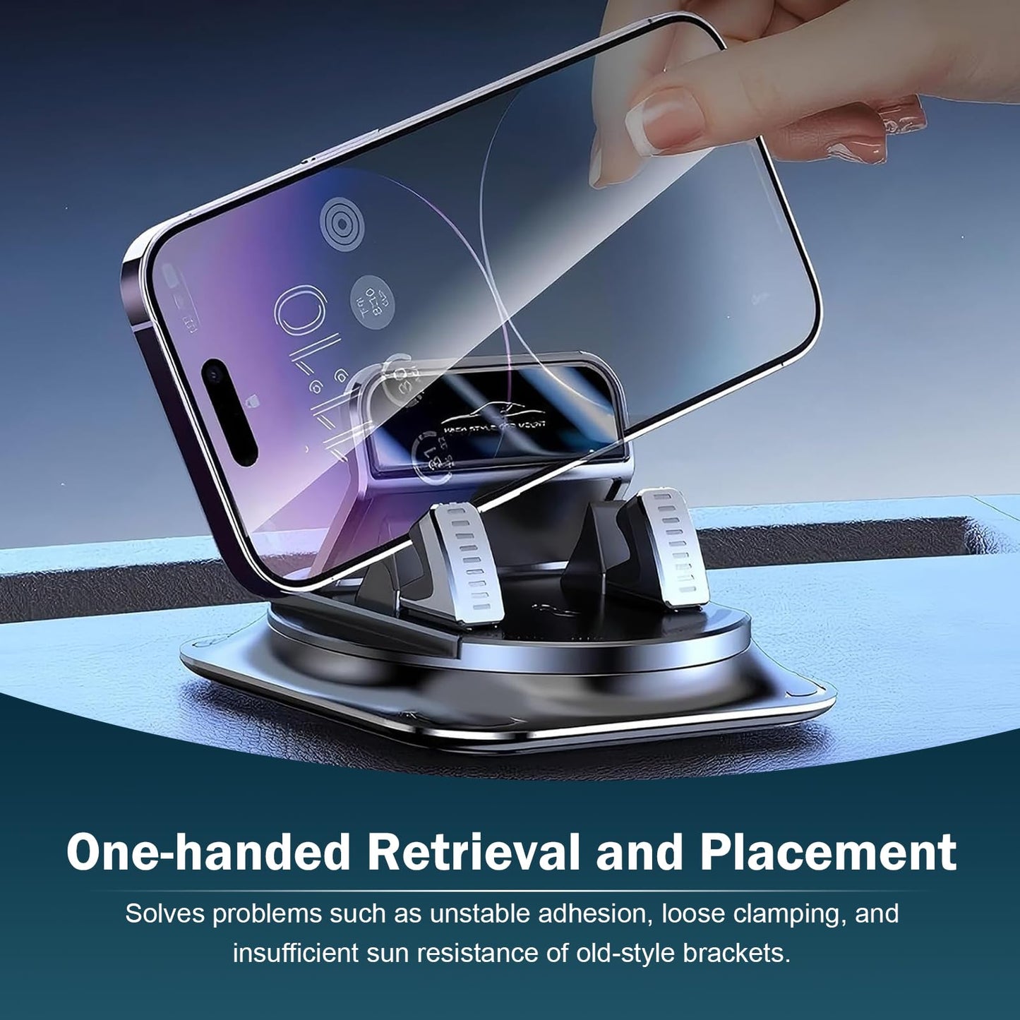 360° Rotatable Suction Car Phone Holder