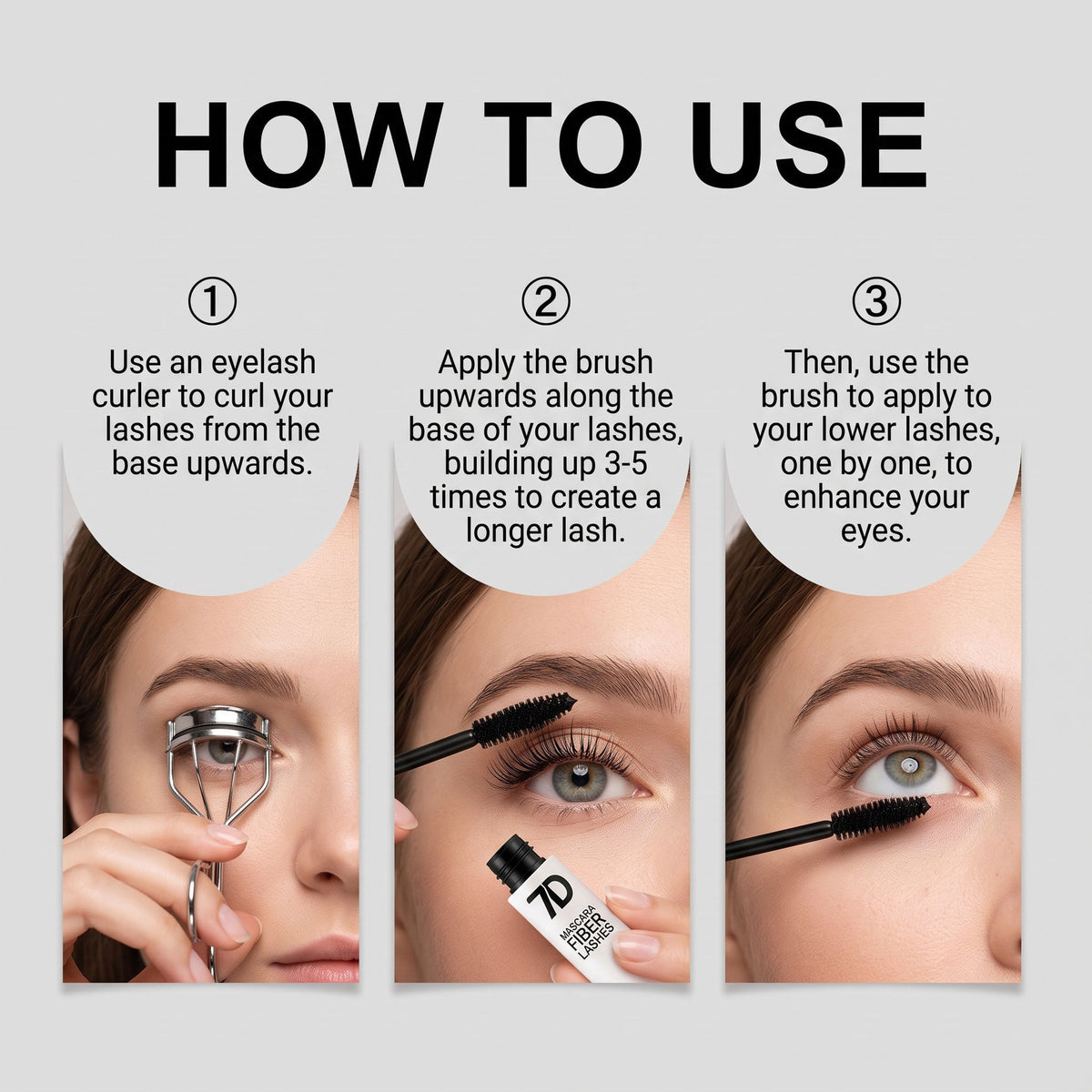 7D Silk Fiber Black Eyelashes Mascara - Mascara Volume and Length-12ML