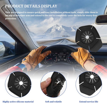 6 PCS Car Wiper Hole Protection Pad