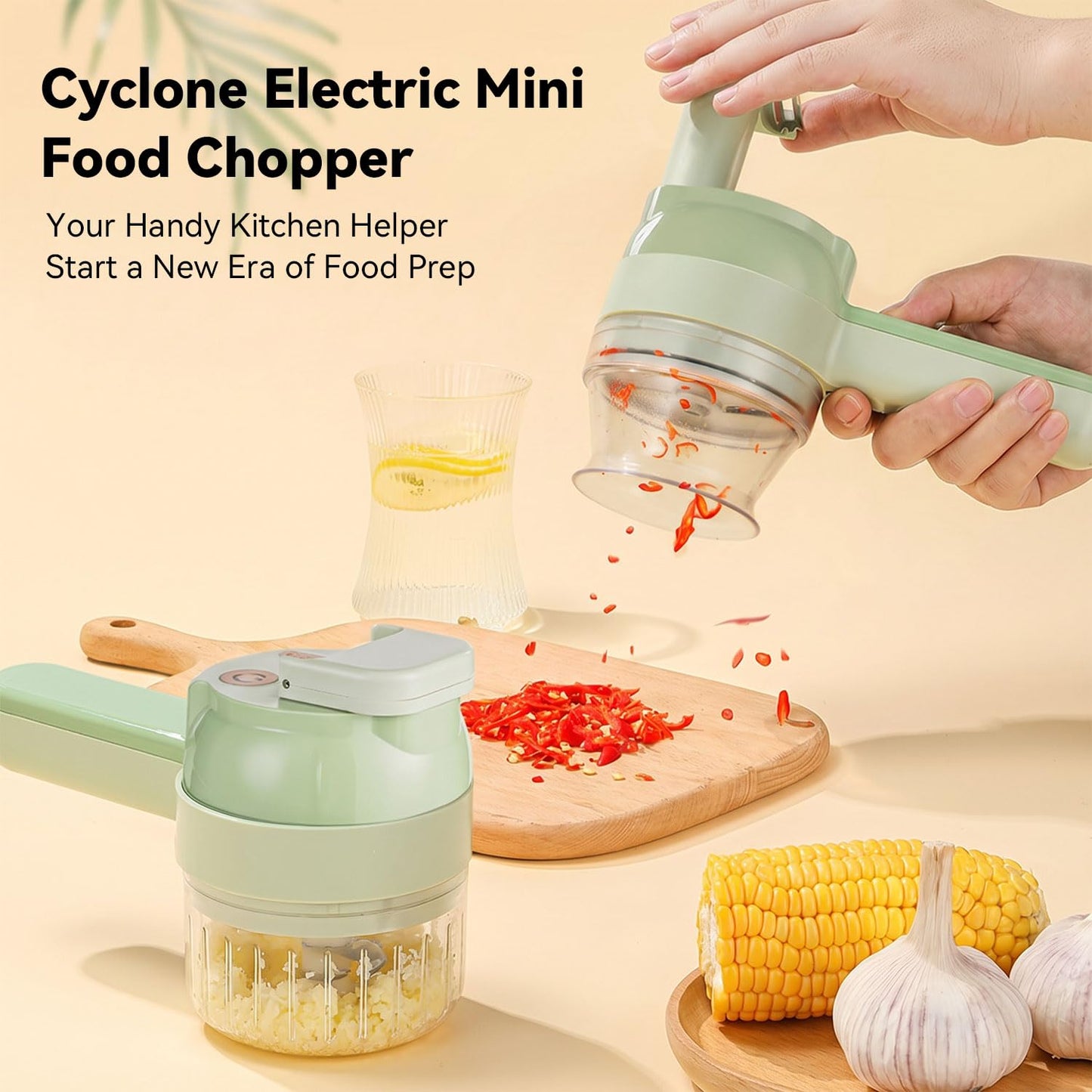 5-in-1 Wireless Electric Vegetable Chopper