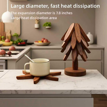 Natural Tree Trivet Set