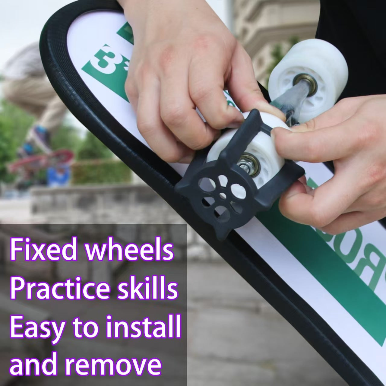 Set of 4 Scooter Wheel Stabilizers/Trainers for Practicing Ollies