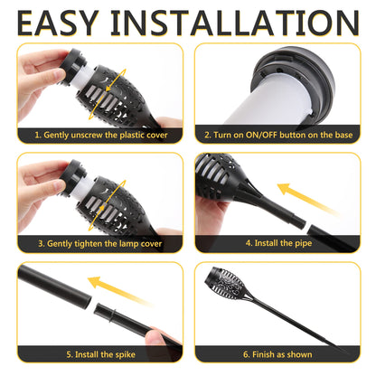 Solar Torch Flame Lights