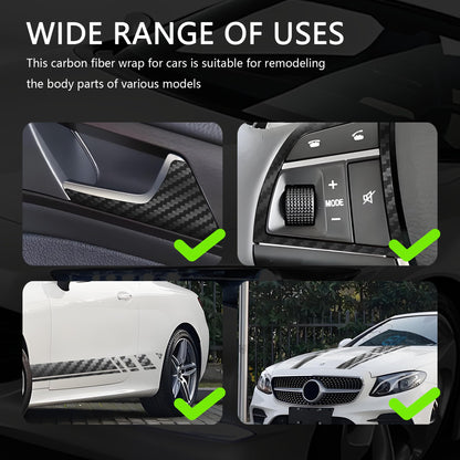 Carbon Fiber Wrap Pin Striping Tape for Cars