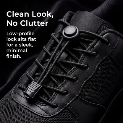Bread Tie-Free Round Shoelaces with Clips