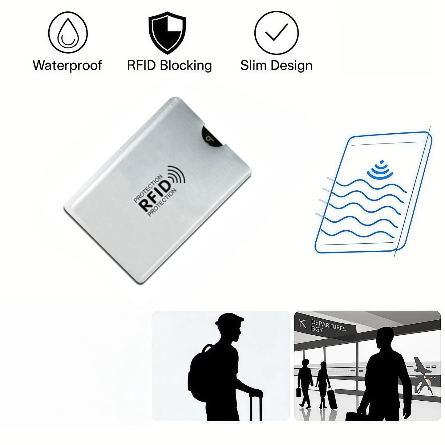 20 Pcs RFID Blocking Card Sleeve