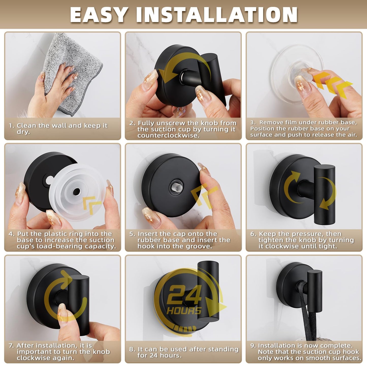 Suction Cup Hooks for Shower