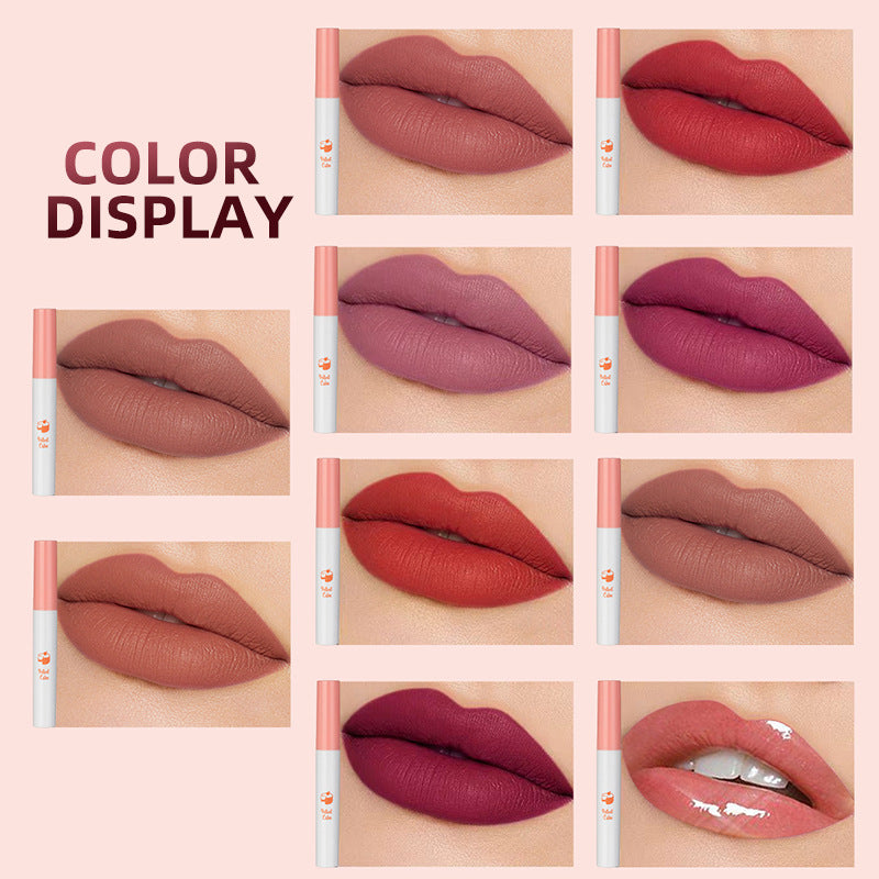 Creative Cigarette-Box-Style Matte Velvet Lipstick Set