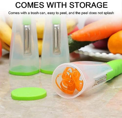Vegetable Peeler Fruit Peeler with Container Stainless