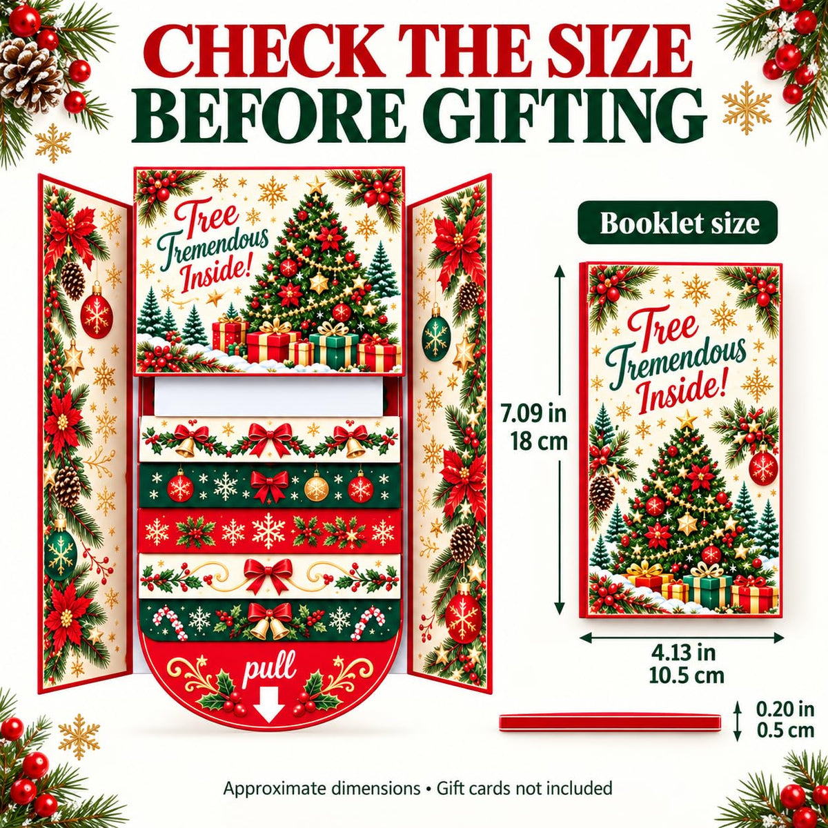 Waterfall Christmas Gift Card Booklet