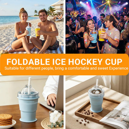 Portable Foldable Ice Hockey Drink Cup