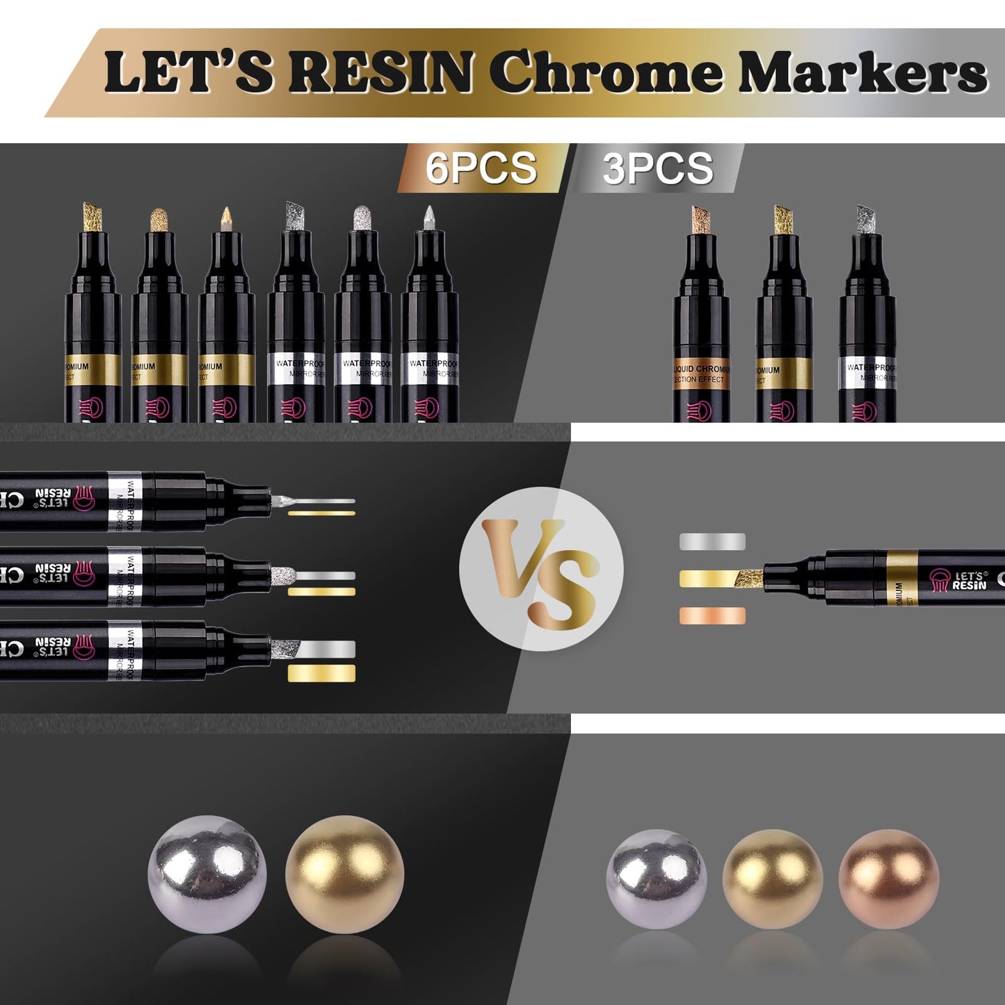 Liquid Chrome  Marker Metallic Pens