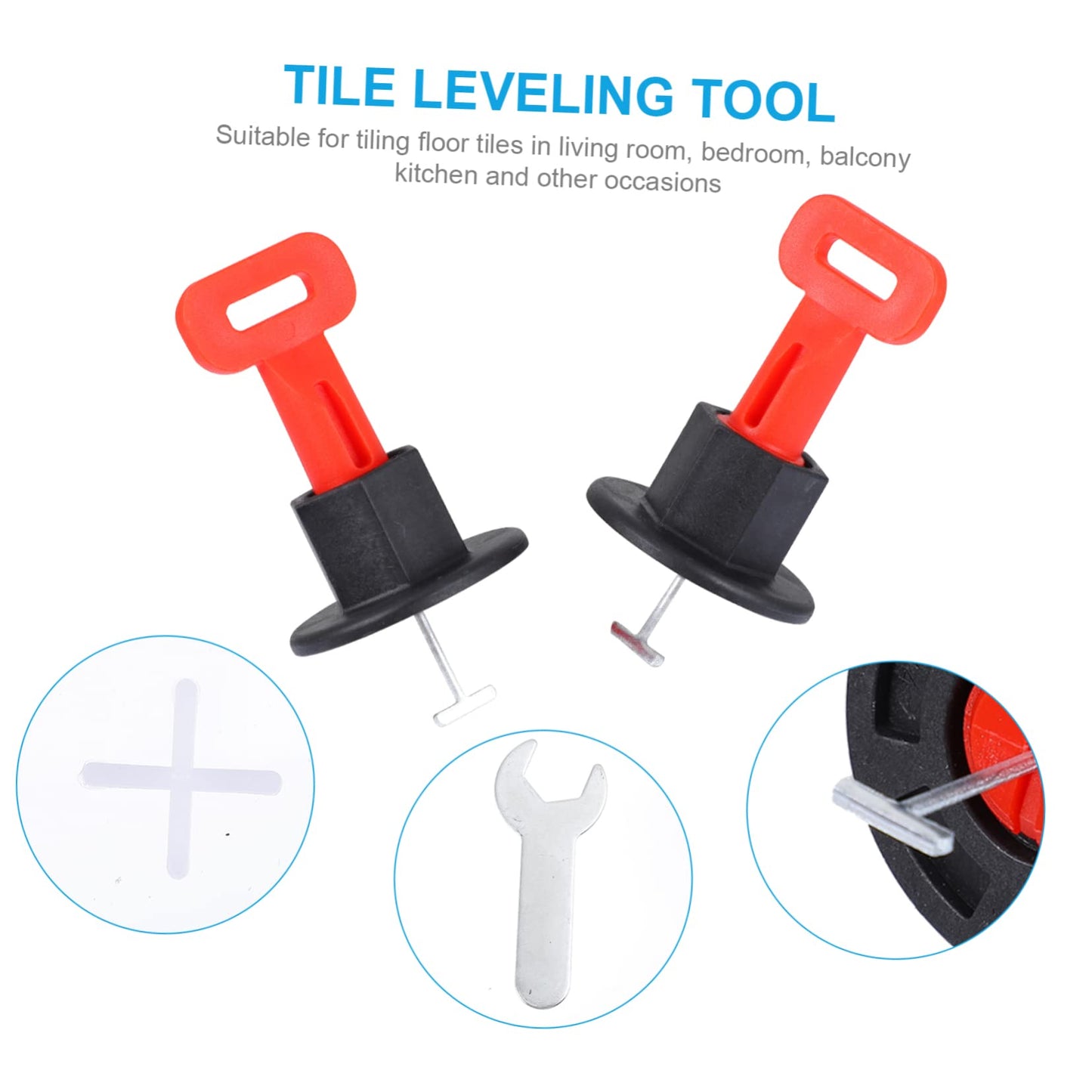 40 Pcs Reusable T-Type Tile Leveler Tool