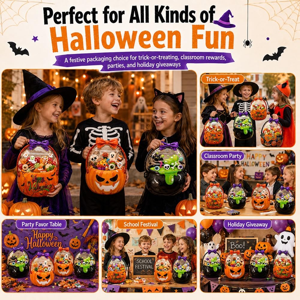 24 PCS Halloween Resealable Treat Candy Bags