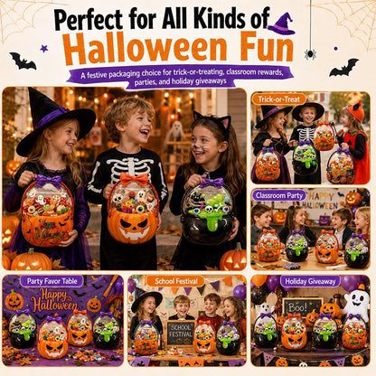 24 PCS Halloween Resealable Treat Candy Bags