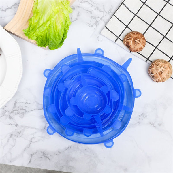 6pcs Silicone Stretch Lids