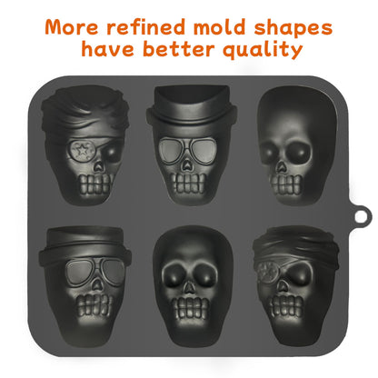 Halloween Skull Cake Pan Silicone Large Size Skull Baking Molds