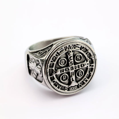 Unisex Catholic Ring – Featuring The Crucifix, Religious Jewelry Gift