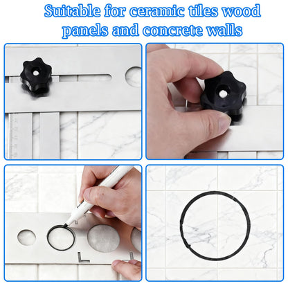 Adjustable Ceramic Tile Hole Locator