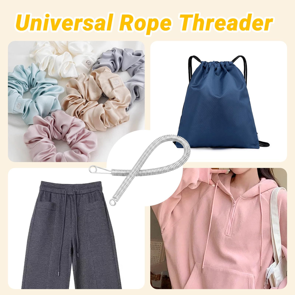 Efficient Drawstring Threader Rope Threaders