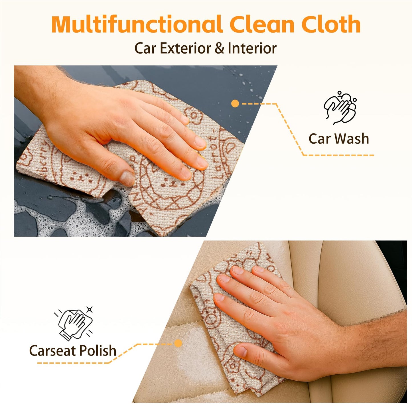 Two Volumes Tear Away Dish Cloths Rolls