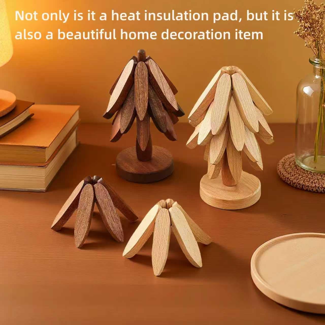 Natural Tree Trivet Set