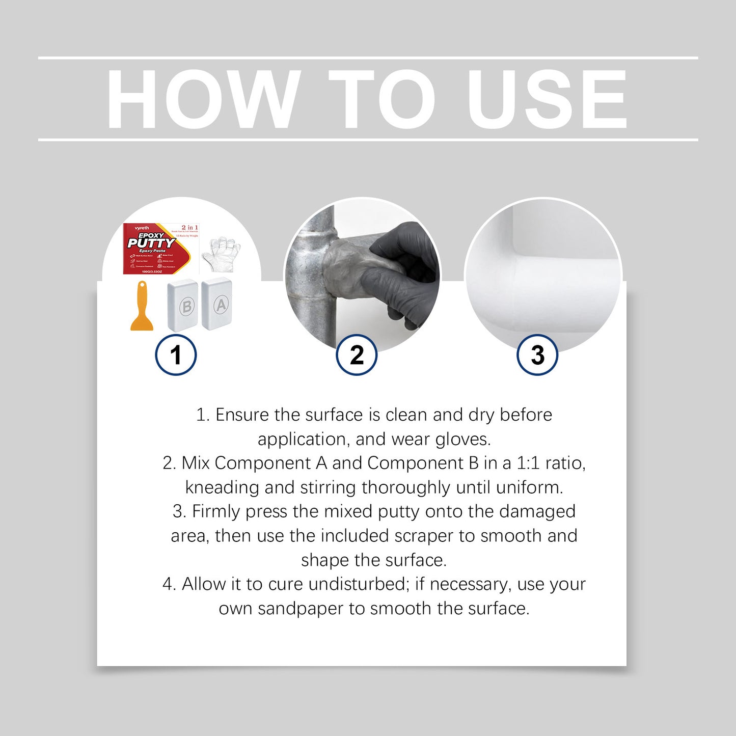 Epoxy Putty, High Strength Repair Filler