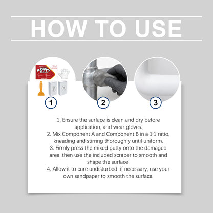 Epoxy Putty, High Strength Repair Filler