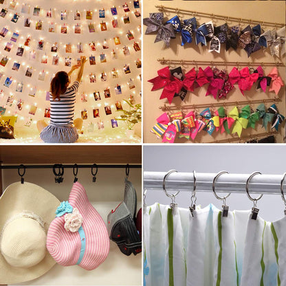 30 Pack Rings Curtain Clips