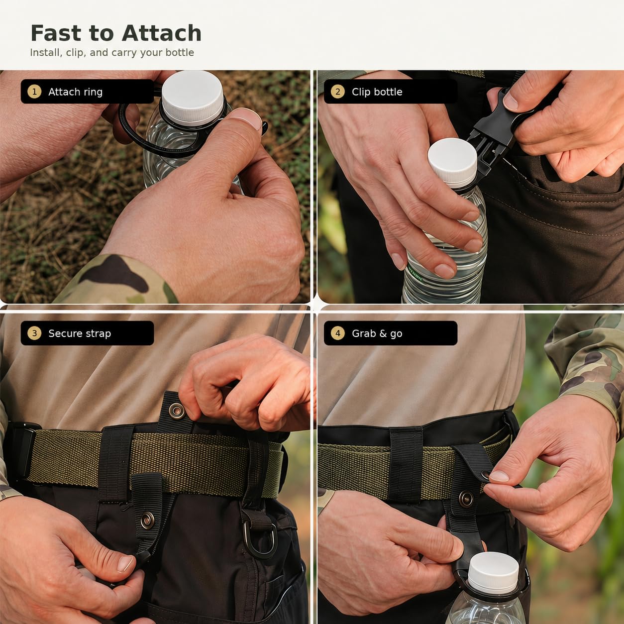 4 PCS Water Bottle Holder